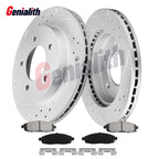 Front Brake Rotors Ceramic Pads for Jeep Grand Cherokee Commander (2005–2010)