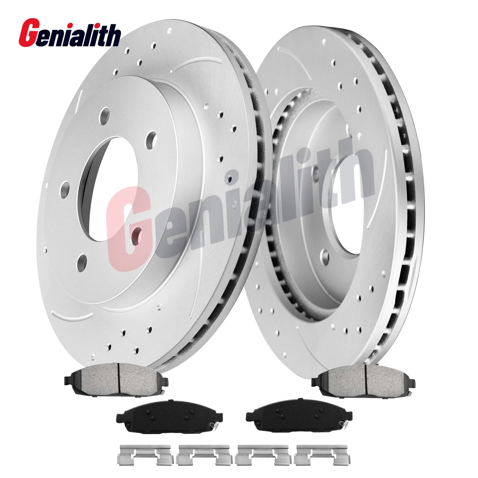 Front Brake Rotors Ceramic Pads for Jeep Grand Cherokee Commander (2005–2010)