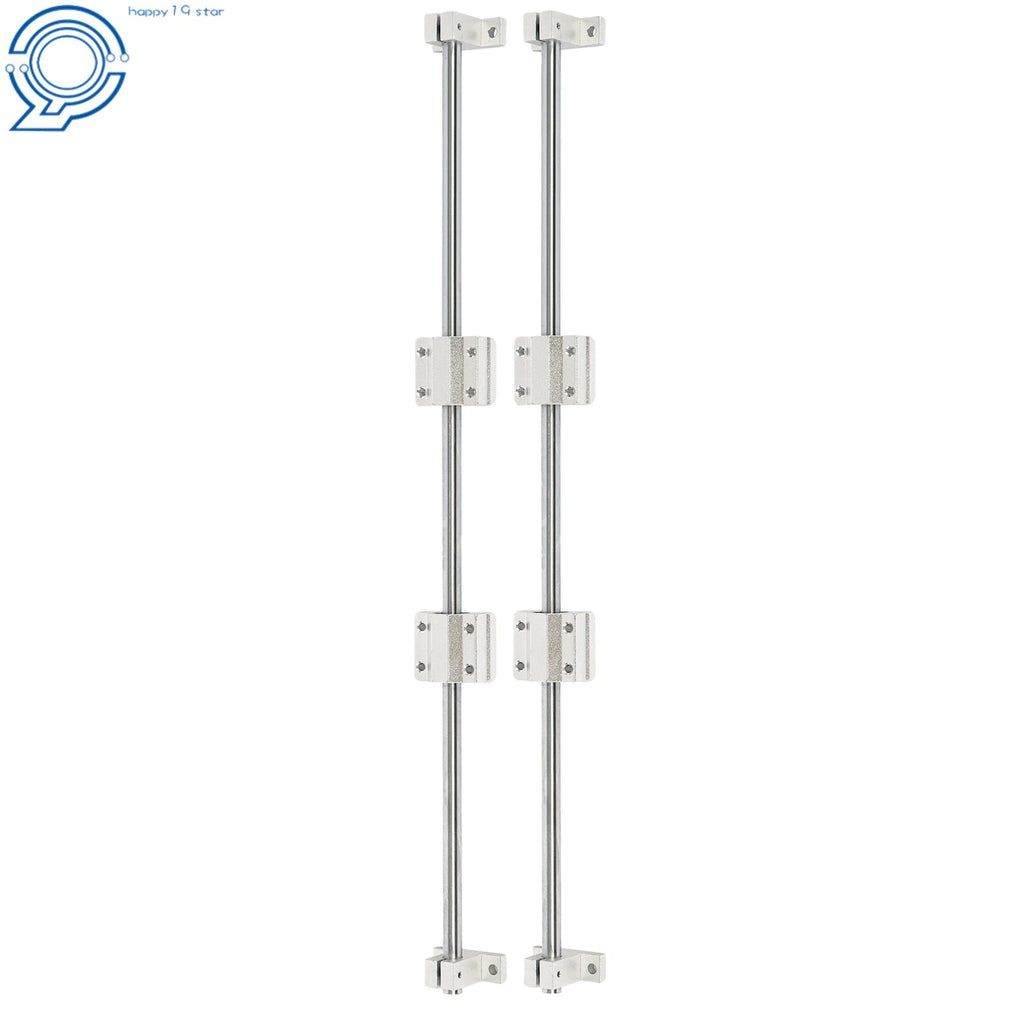 2X 10mm Linear Guide Rods with Bearings and Supports for CNC Machines