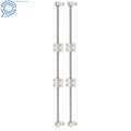 2X 10mm Linear Guide Rods with Bearings and Supports for CNC Machines
