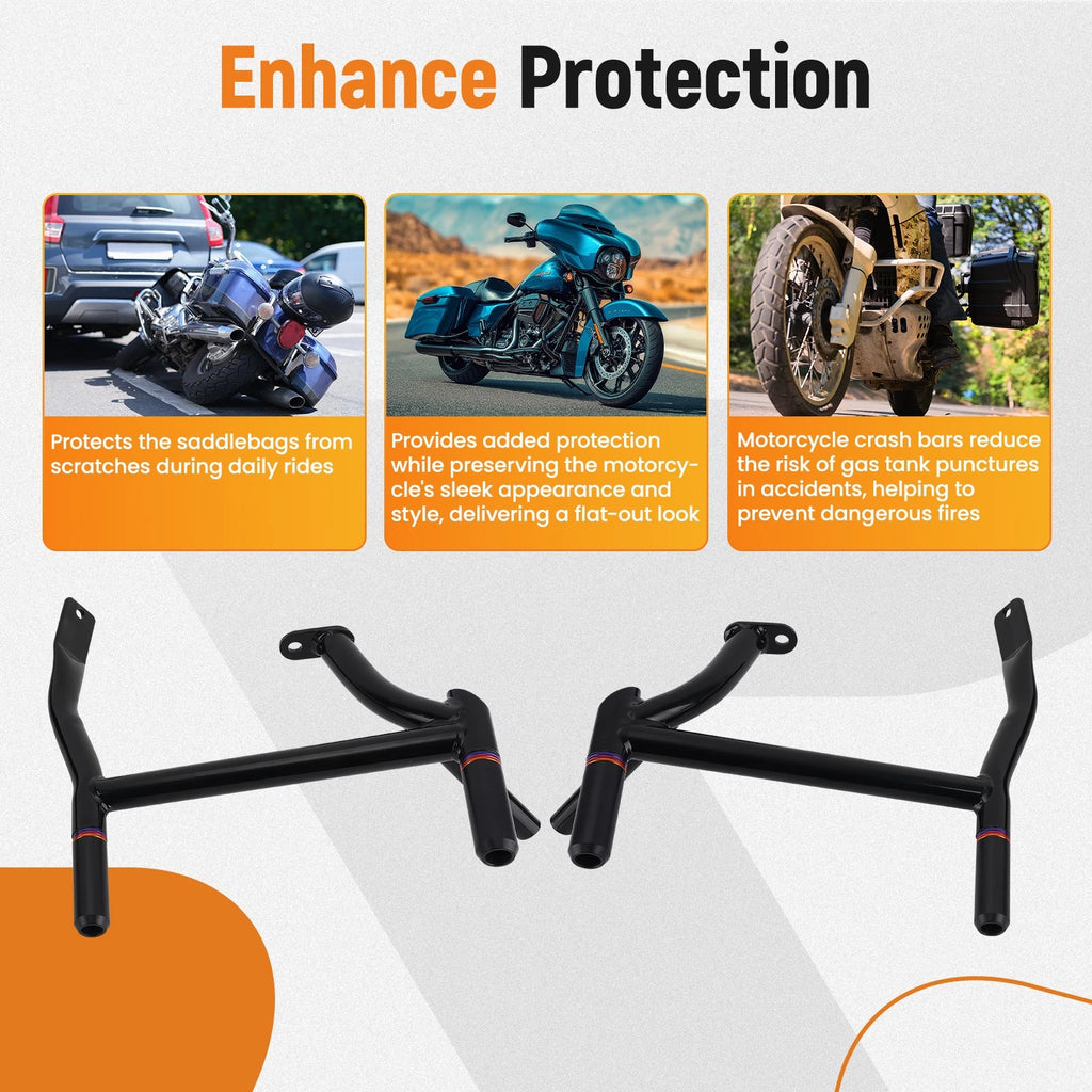 Engine Guard Saddlebag Crash Bar for Harley Electra Glide Ultra (2000–2023)