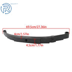Set of 4 Leaf Springs for 6000 lbs Trailer Axle (5 Leaf Double Eye)