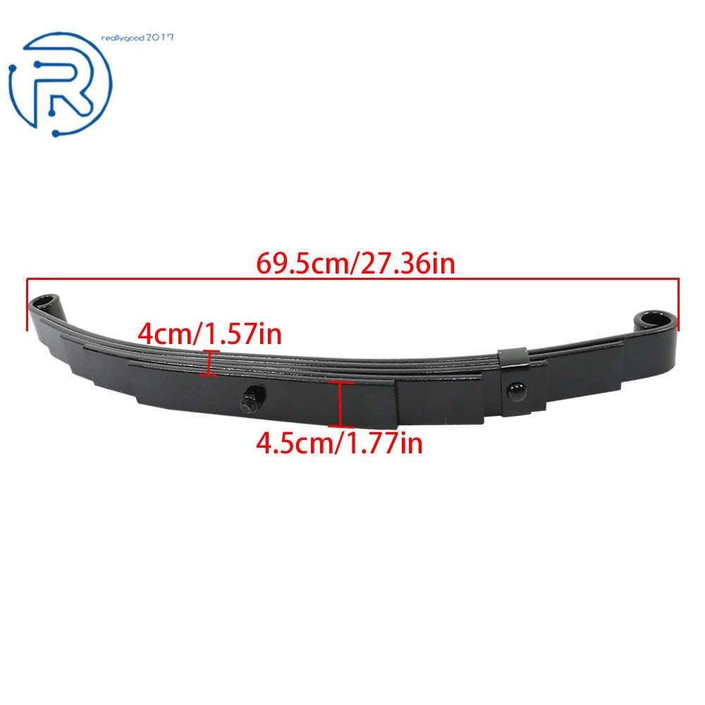 Set of 4 Leaf Springs for 6000 lbs Trailer Axle (5 Leaf Double Eye)