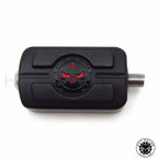 Black Skull Skeleton Head Shift Peg Cover for Harley Davidson