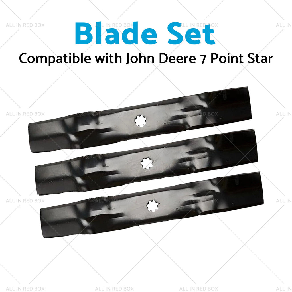 Blade Set for John Deere 145 155C LA130 LA140 LA145 LA165 (7 Point Star)