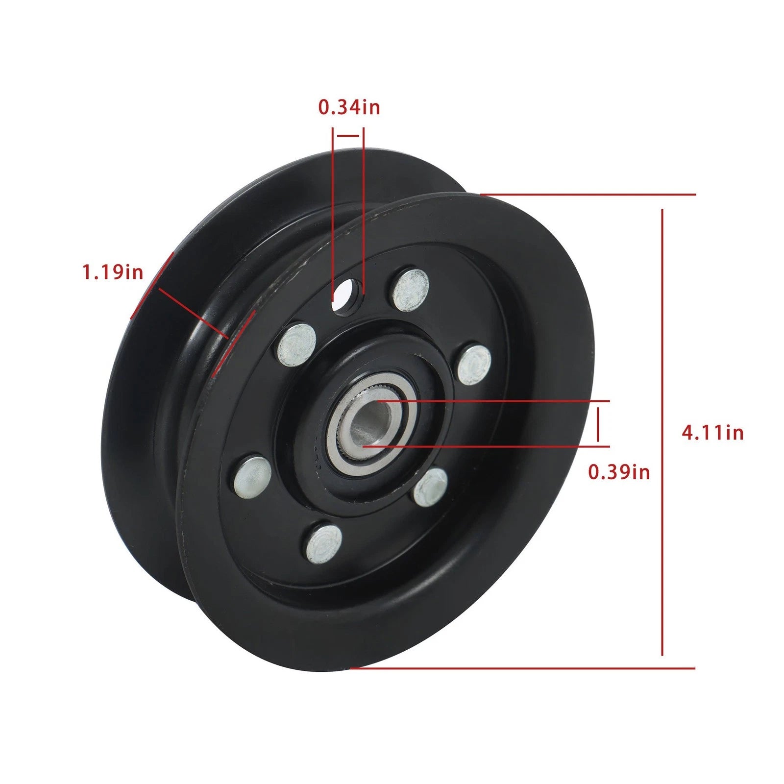 Set of 3 Flat Idler Pulleys for Toro (Various Models)