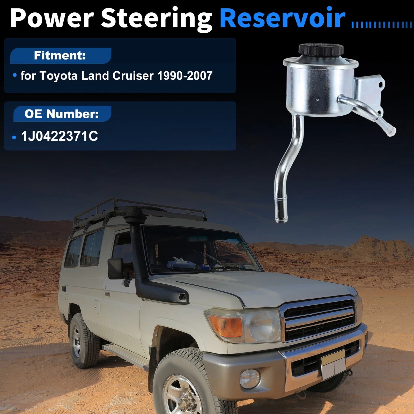 Power Steering Pump Reservoir Tank for Toyota Land Cruiser (1990–2007) 44360-60101