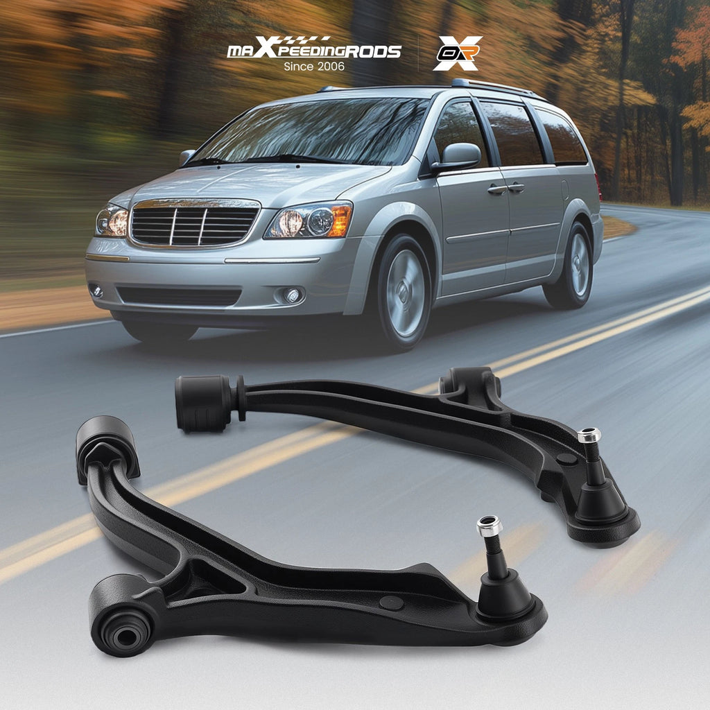 Set of 2 Lower Control Arms for Dodge Caravan (2001–2007) w/Ball Joint