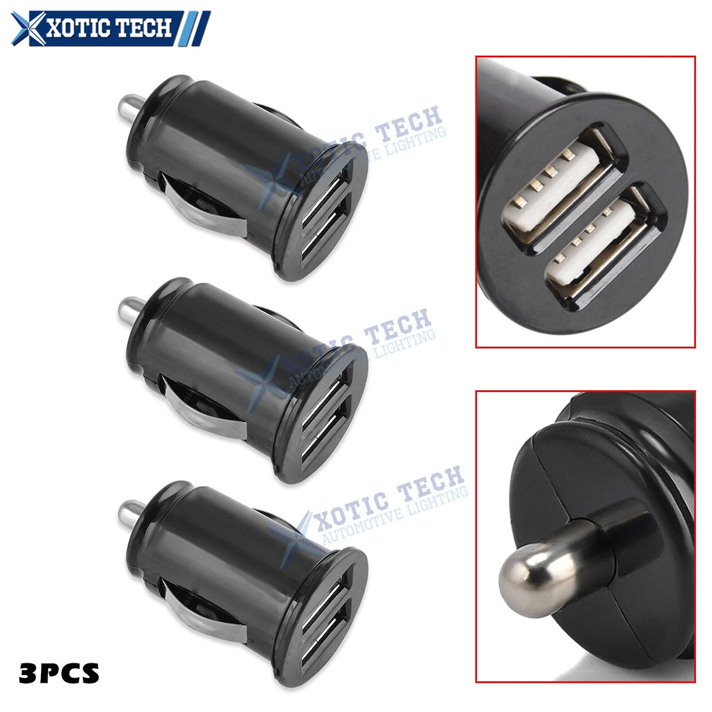 Dual Port USB Universal Car Fast Charger for iPhone Samsung (2019–2024)