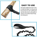 Kayak Paddle Leash with Carabiner Lanyard 1m Black