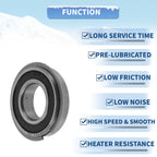 Deep Groove Ball Bearing 12x24x6mm for Scooter Skateboard (6901NR2RS)