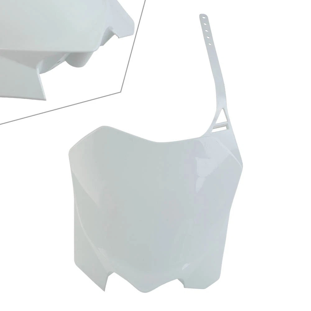 Front Number Plate Fender Cover for Honda CRF230F (2015–2017) White Plastic