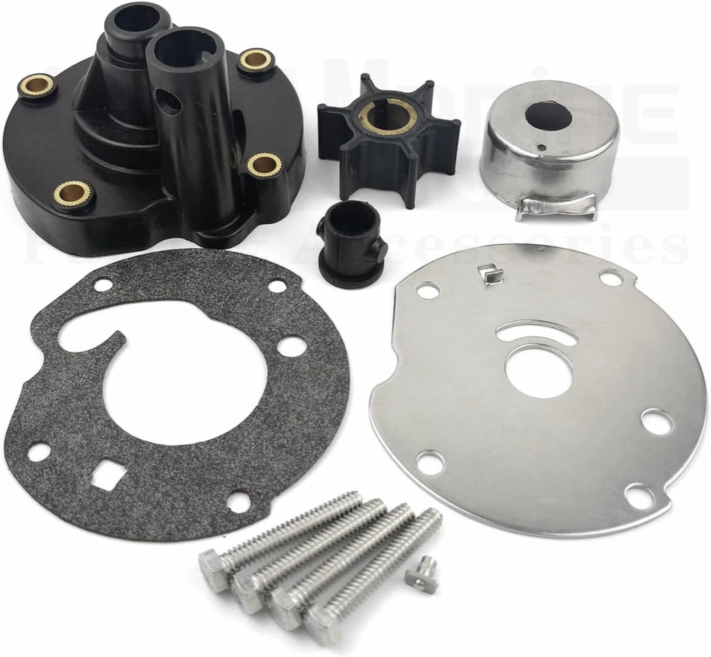 Water Pump Impeller Kit for Johnson Evinrude 6 HP Outboard (0763758, 0391391)