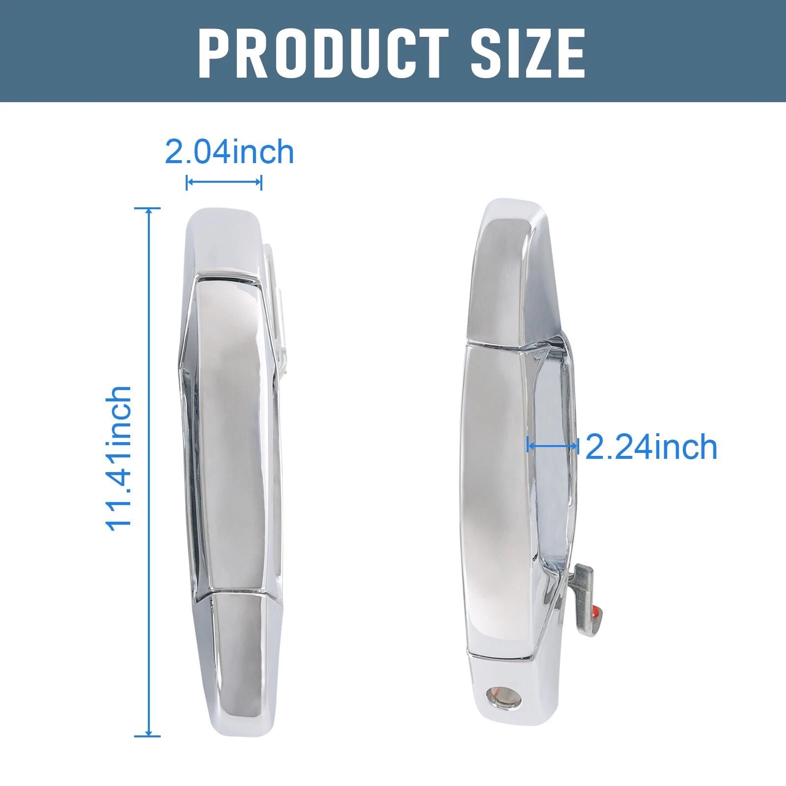 Set of 4 Chrome Door Handles for GMC Chevy Tahoe Yukon Sierra (2007–2013)