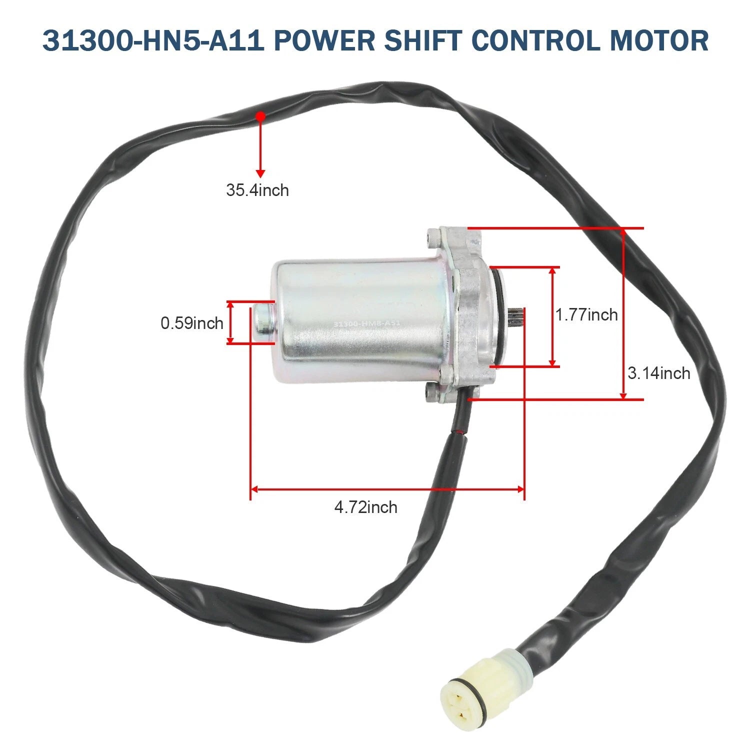 Power Shift Control Motor for Honda TRX250TE Fourtrax Recon ES (2002-2023)