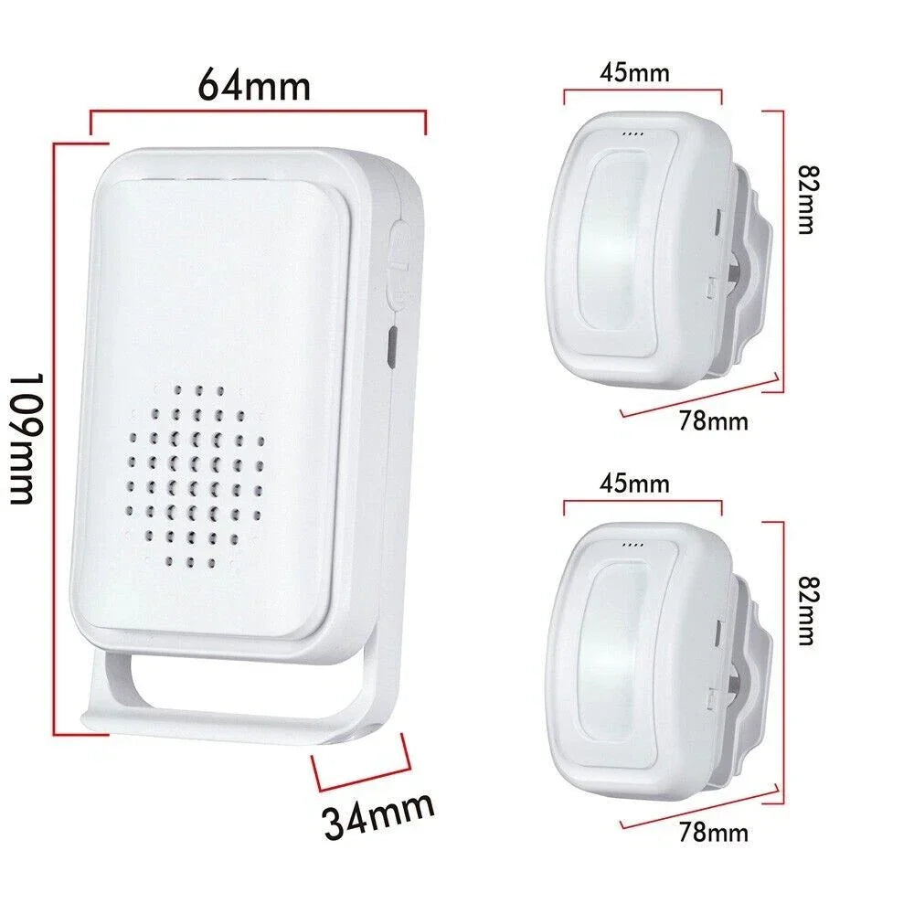 Wireless PIR Motion Sensor Door Gate Entry Chime Alarm