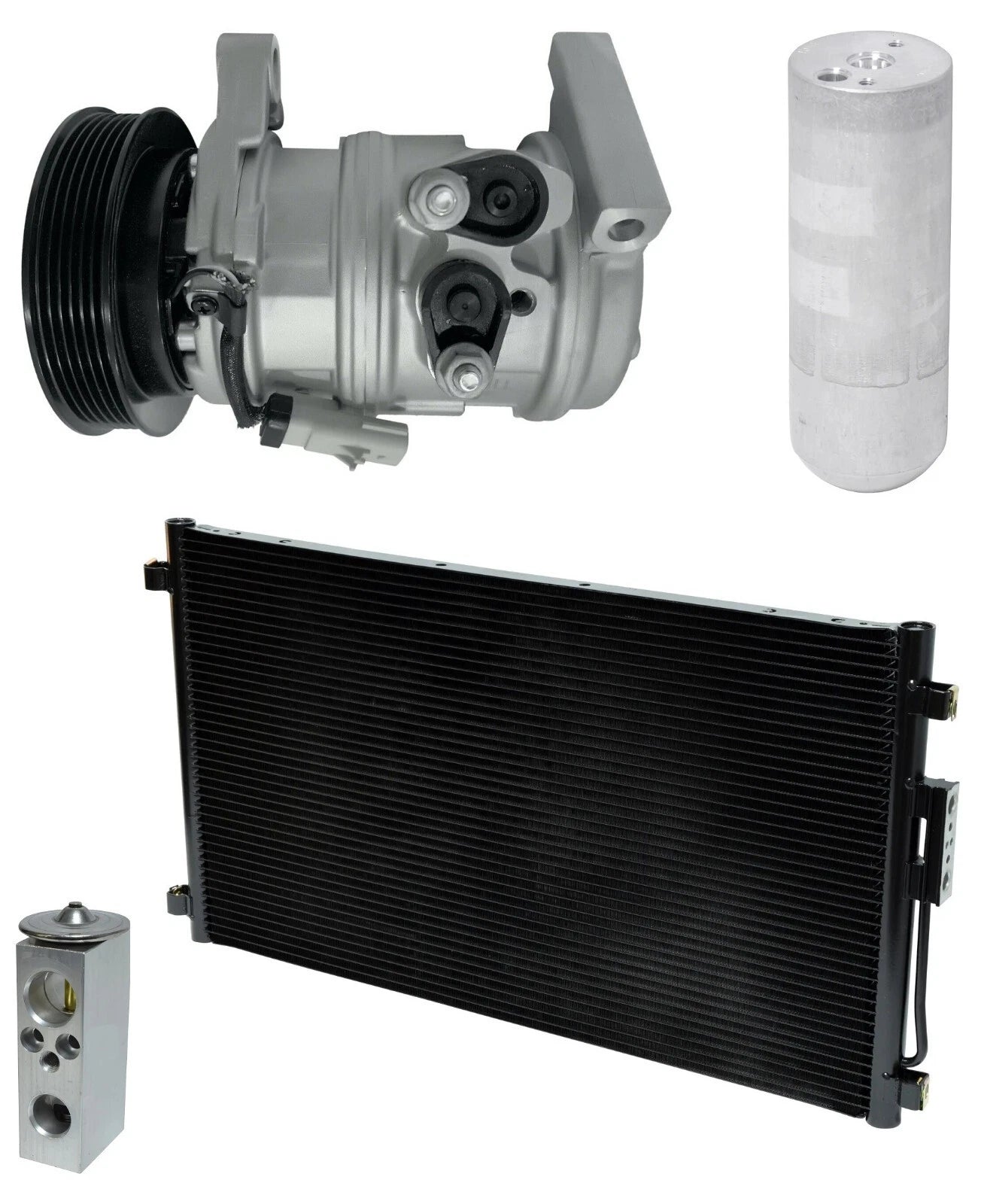 AC Compressor Kit With Condenser for Dodge Town & Country 3.3L (2001–2007)