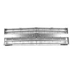 Replacement Silver Painted Front Grille (See compatibility Chart)