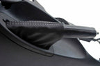 E Brake Boot Cover for Nissan 370Z (2008–2019) Black Gray Stitch