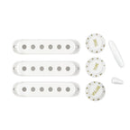 Knobs & Tips Set of 6 for Strat Guitars Pickup Covers 48/50/52mm