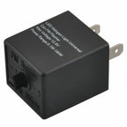 3 Pin Adjustable LED Indicator Relay for Car & Bike Turn Signal Light BLK