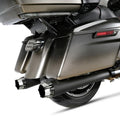 4" Slip-On Megaphone Mufflers for Harley Touring Road Glide (1995–2016)