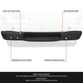 Rear Bumper for Nissan NV1500 NV2500 NV3500 (2012–2021) w/ Parking Sensor Holes