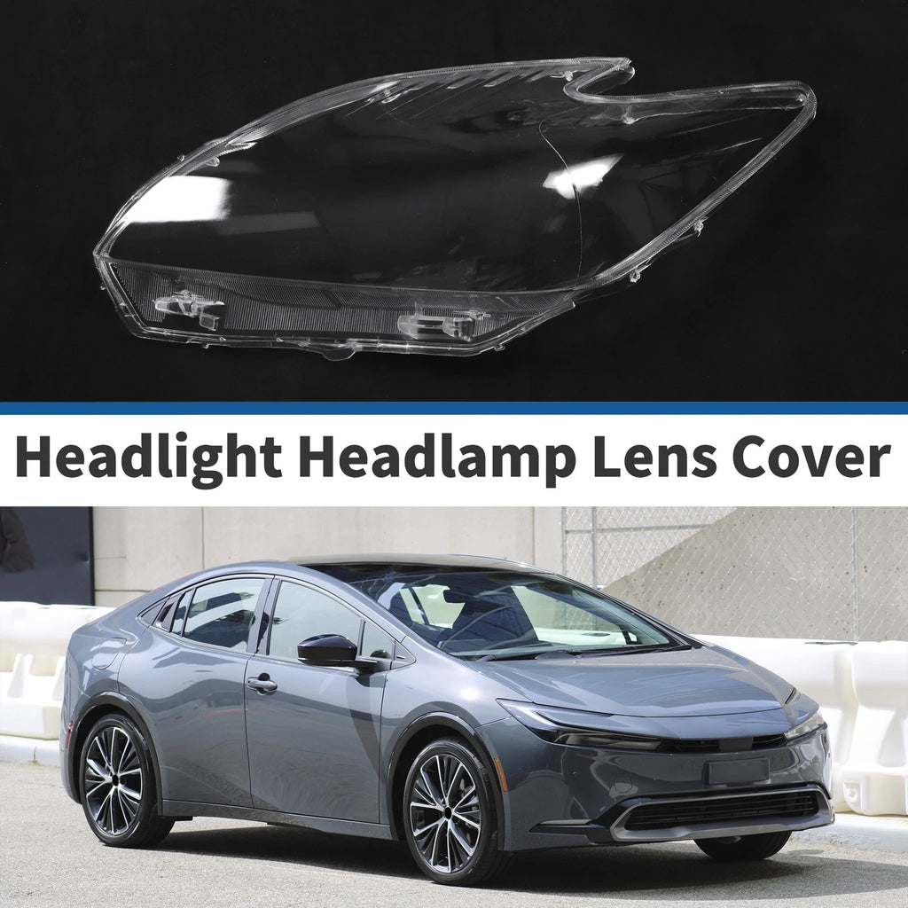 1 Pcs Headlight Lens Cover for Toyota Prius (2010–2012) PC Clear