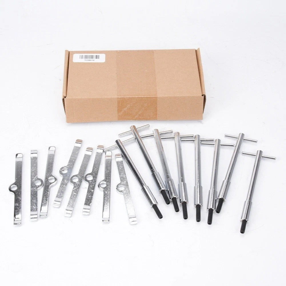 Chrome T Style Hold Down Kit for Chevrolet SBC V8 283 327 350