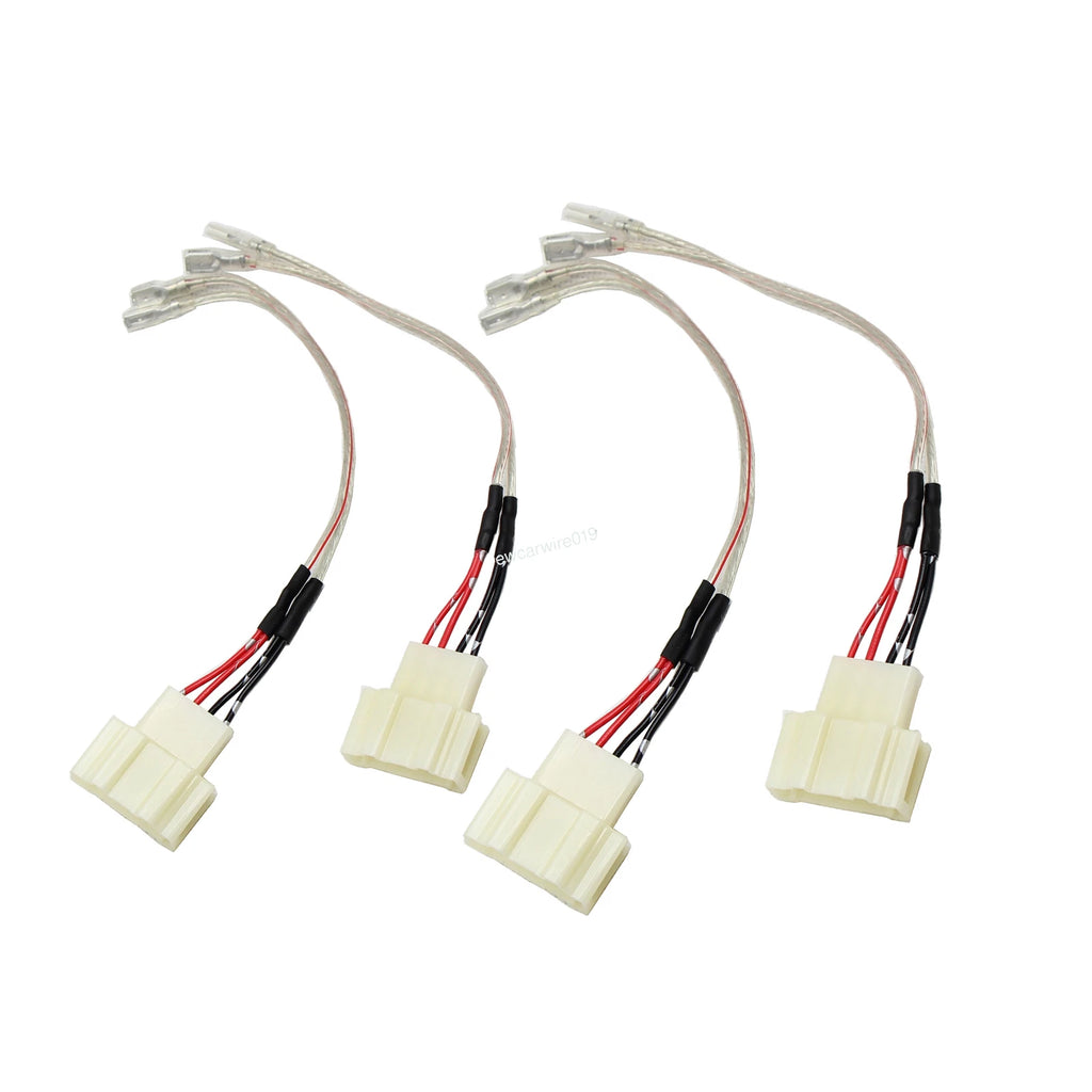 Set of 4 Door Speaker Wire Harness Adapters for VW Beetle GTI Golf Passat