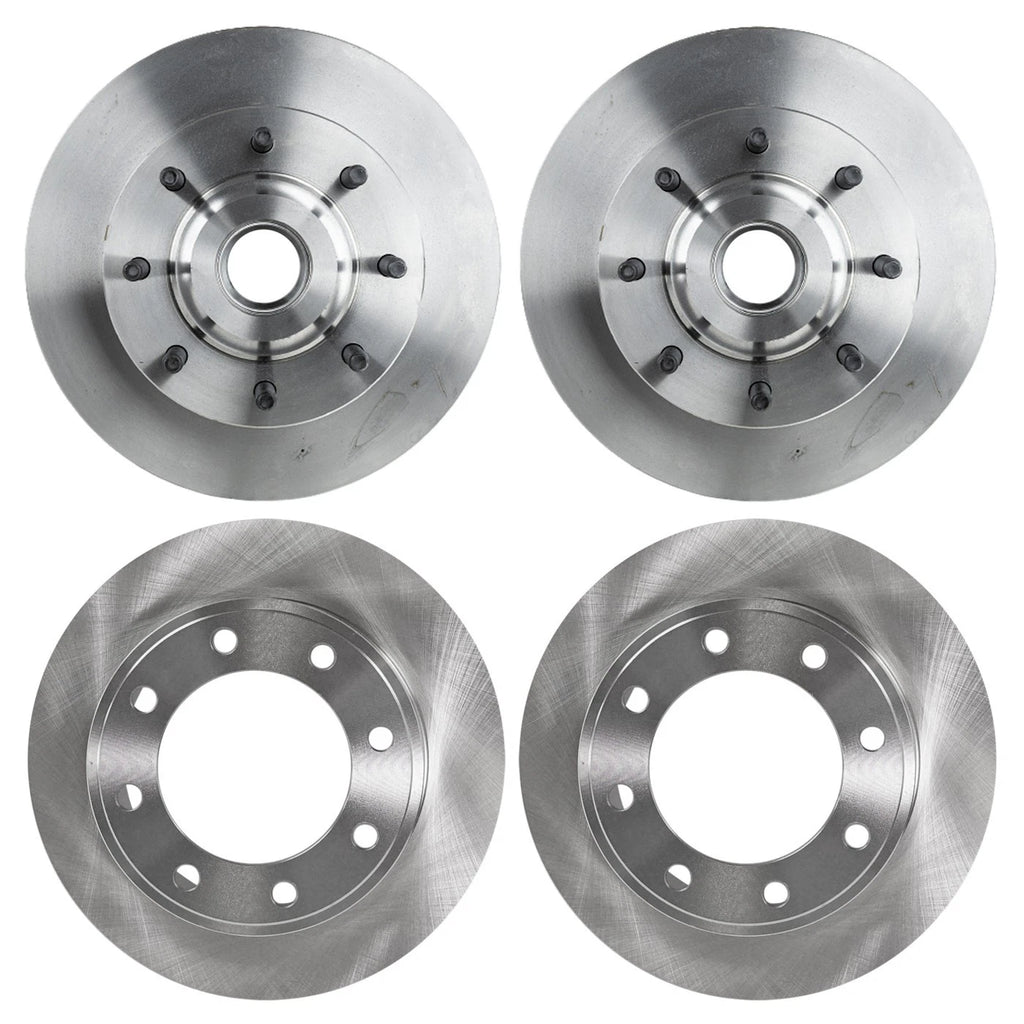 Front and Rear Disc Brake Rotors for Ford F-250 Super Duty (2005–2007)