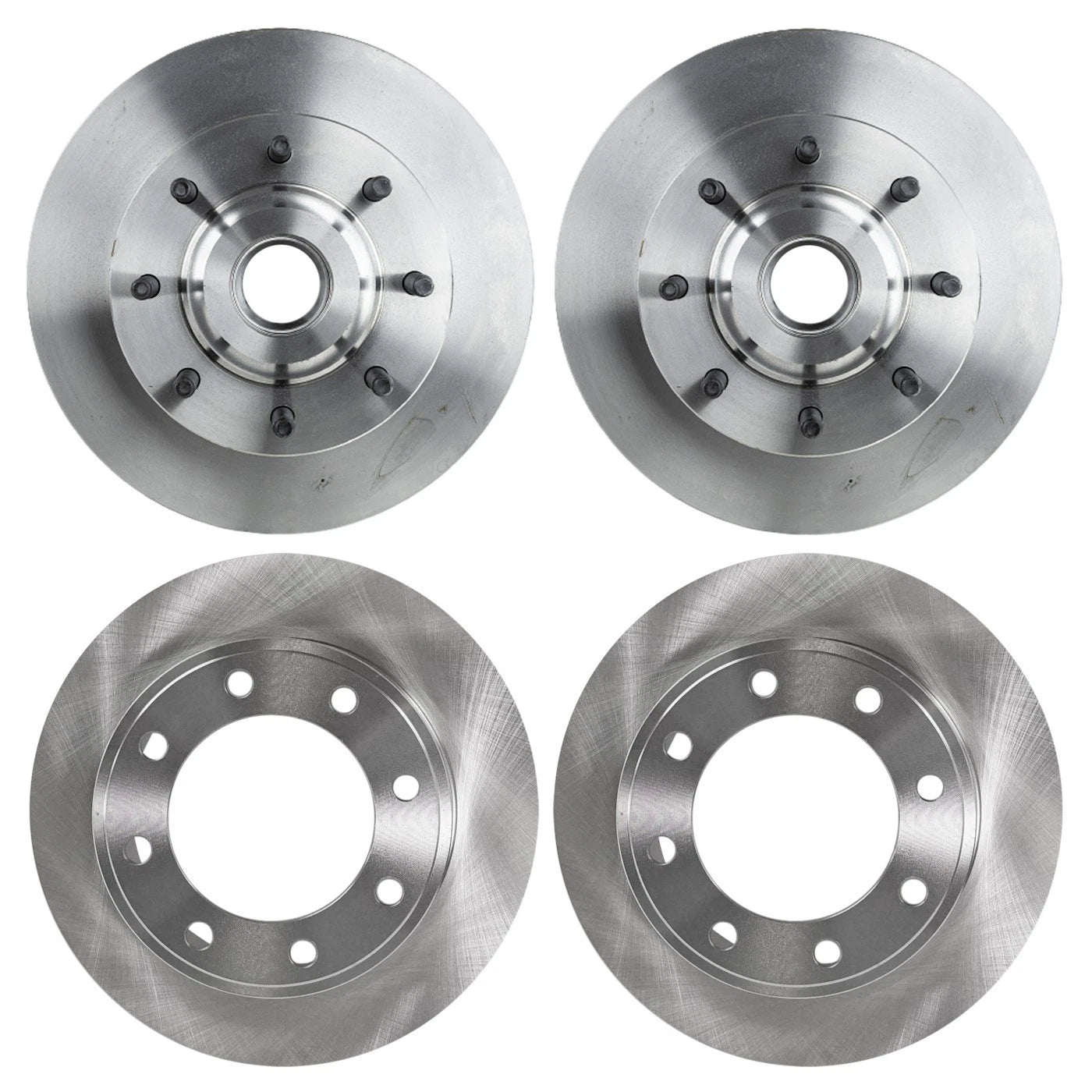 Front and Rear Disc Brake Rotors for Ford F-250 Super Duty (2005–2007)