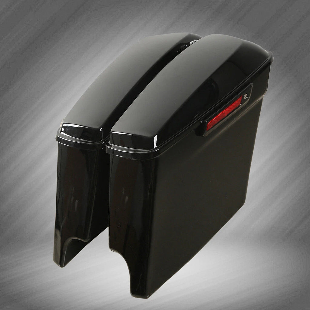 5" Stretched Extended Hard Saddle Bags for Harley Touring Street Glide (2014–2024)