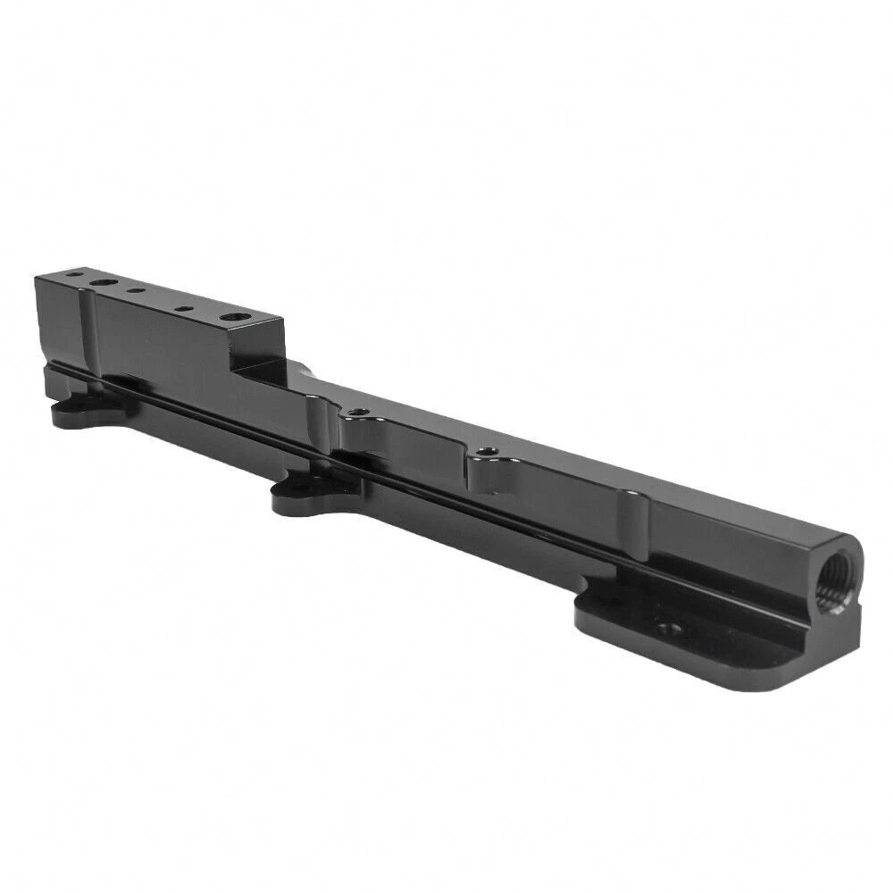 High Flow Fuel Rail Kit for B-Series Motor SI B16 B18 (Aluminum, Black)