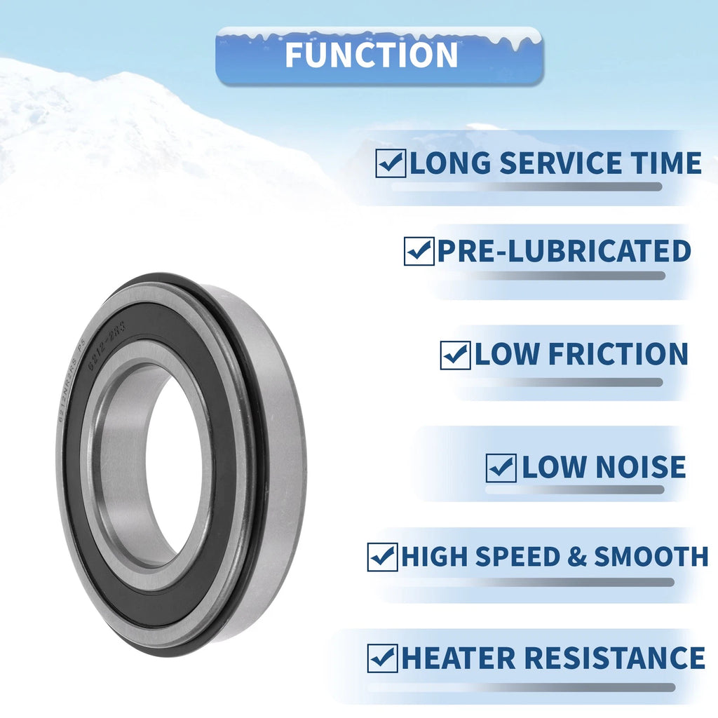 Deep Groove Ball Bearing 6212NR2RS for Scooter Skateboard (60x110x22mm)