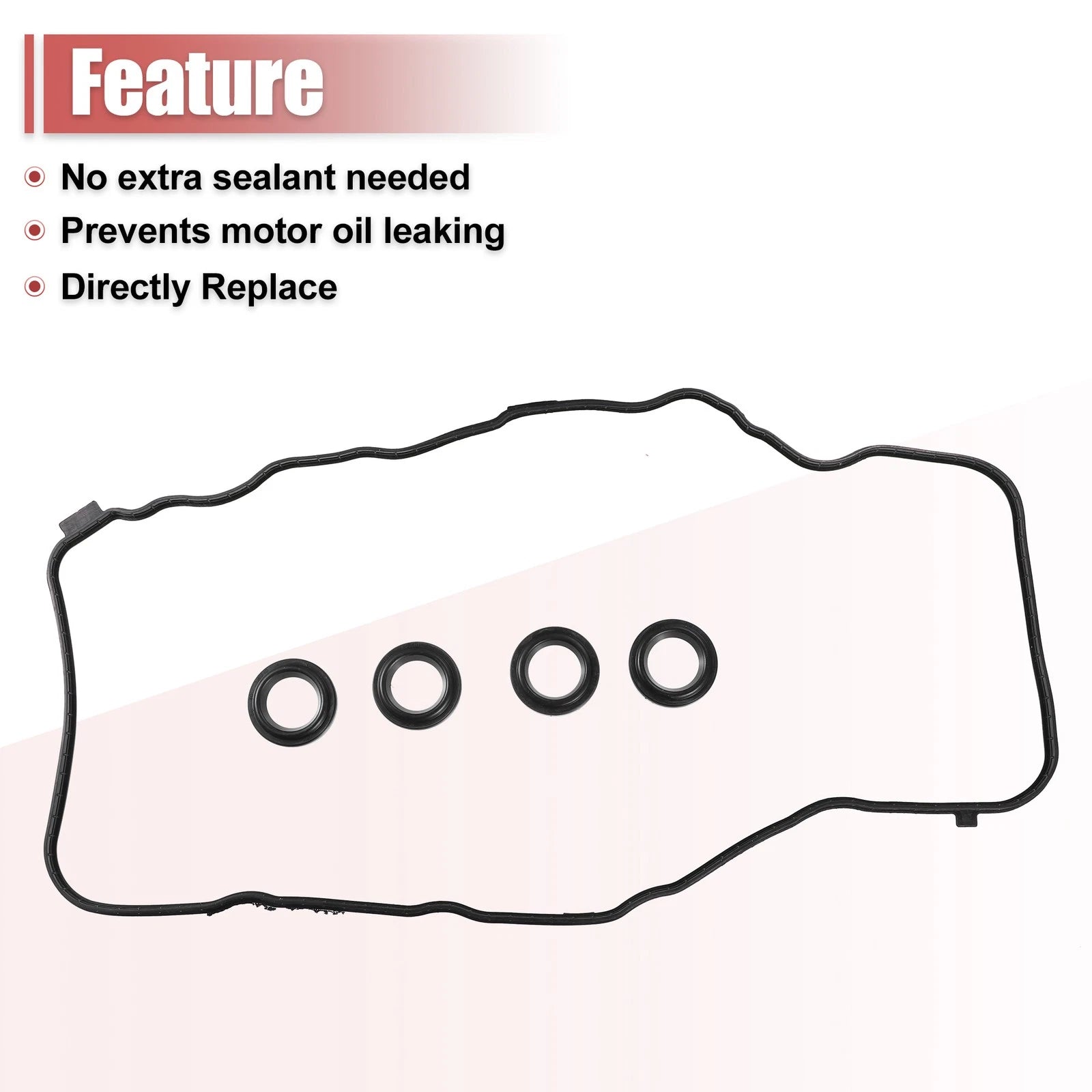 Set of 2 Engine Valve Cover Gasket VS50741R for Honda Civic (2006–2015)