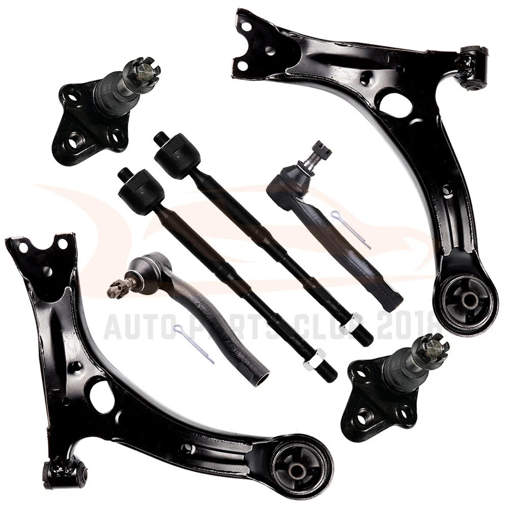 Set of 8 Front Lower Control Arms and Ball Joints for Toyota Corolla (2003–2008)