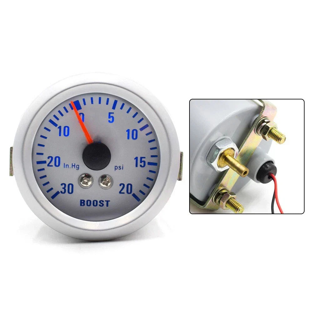 Boost Pressure Gauge 52mm Turbocharger for Car 12V 30���20 PSI Blue Light