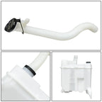 Windshield Washer Fluid Reservoir Tank Bottle w/Cap+Pump for Nissan Versa (2007–2012)