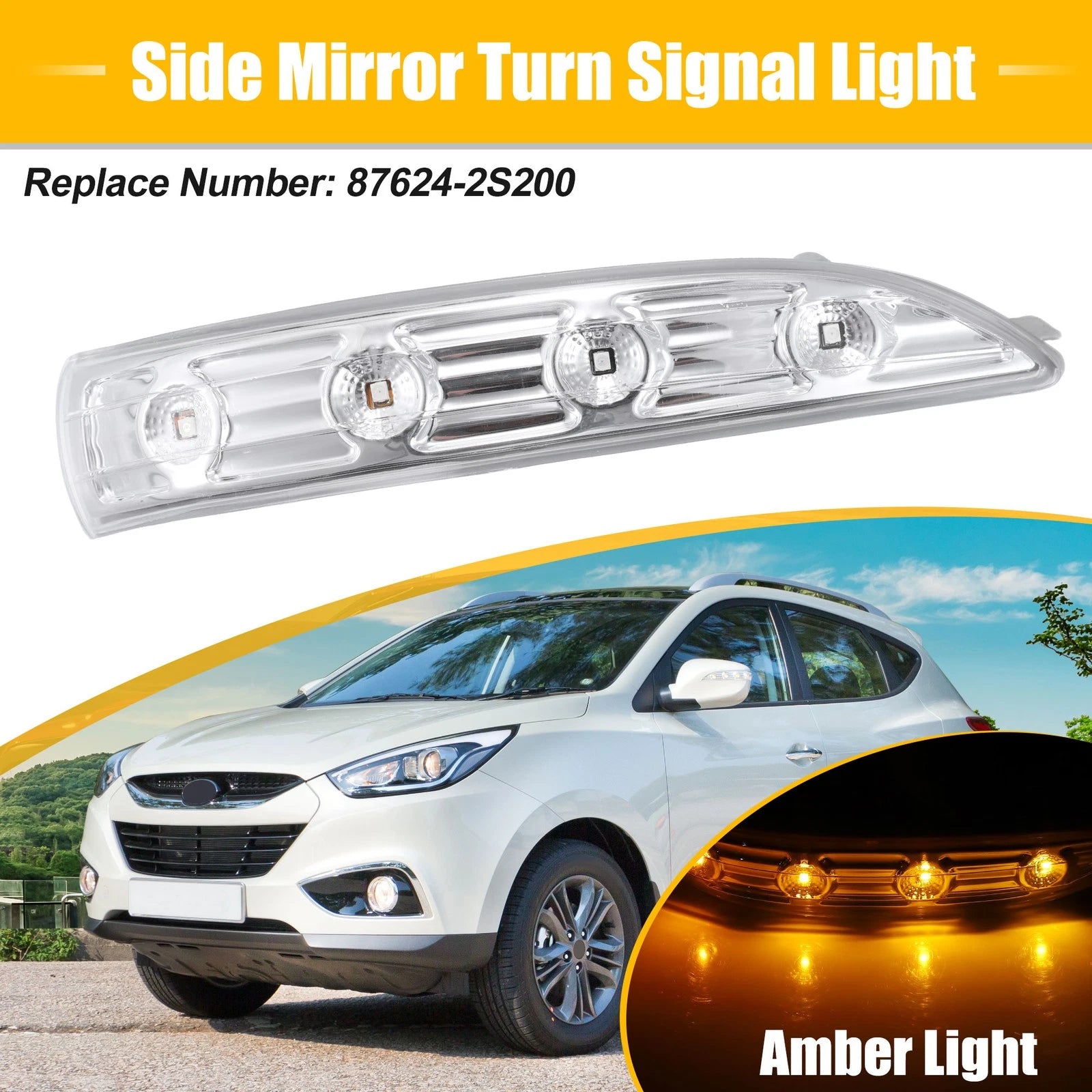 Right Side Mirror LED Turn Signal Indicator Light for Hyundai Tucson (2010–2011)