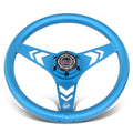 NRG RST-070-BL 330mm 1" Dish Aluminum Blue Steering Wheel for Universal (2000–2023)