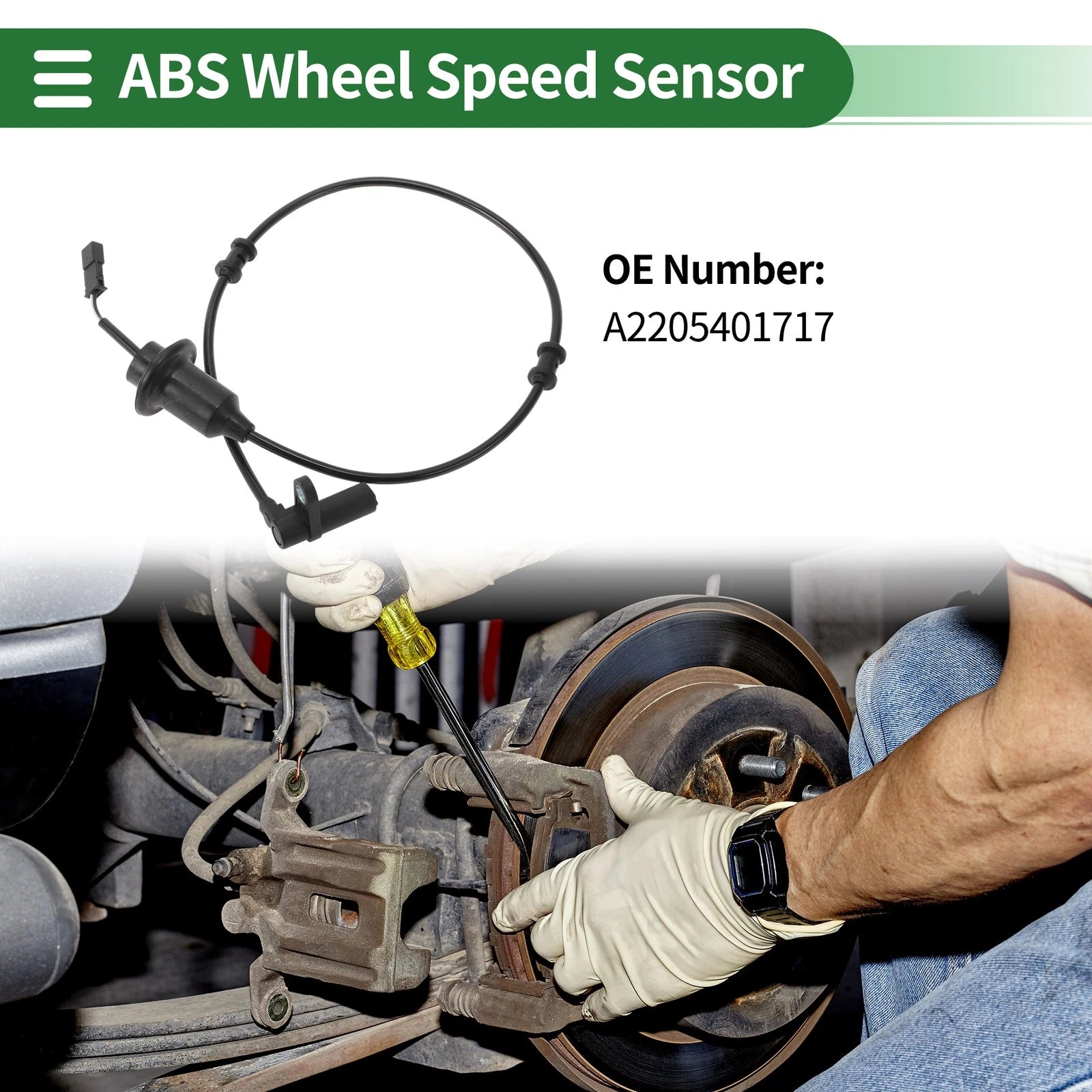 ABS Wheel Speed Sensor No.A2205401717 for Mercedes-Benz W220 (1998–2005)