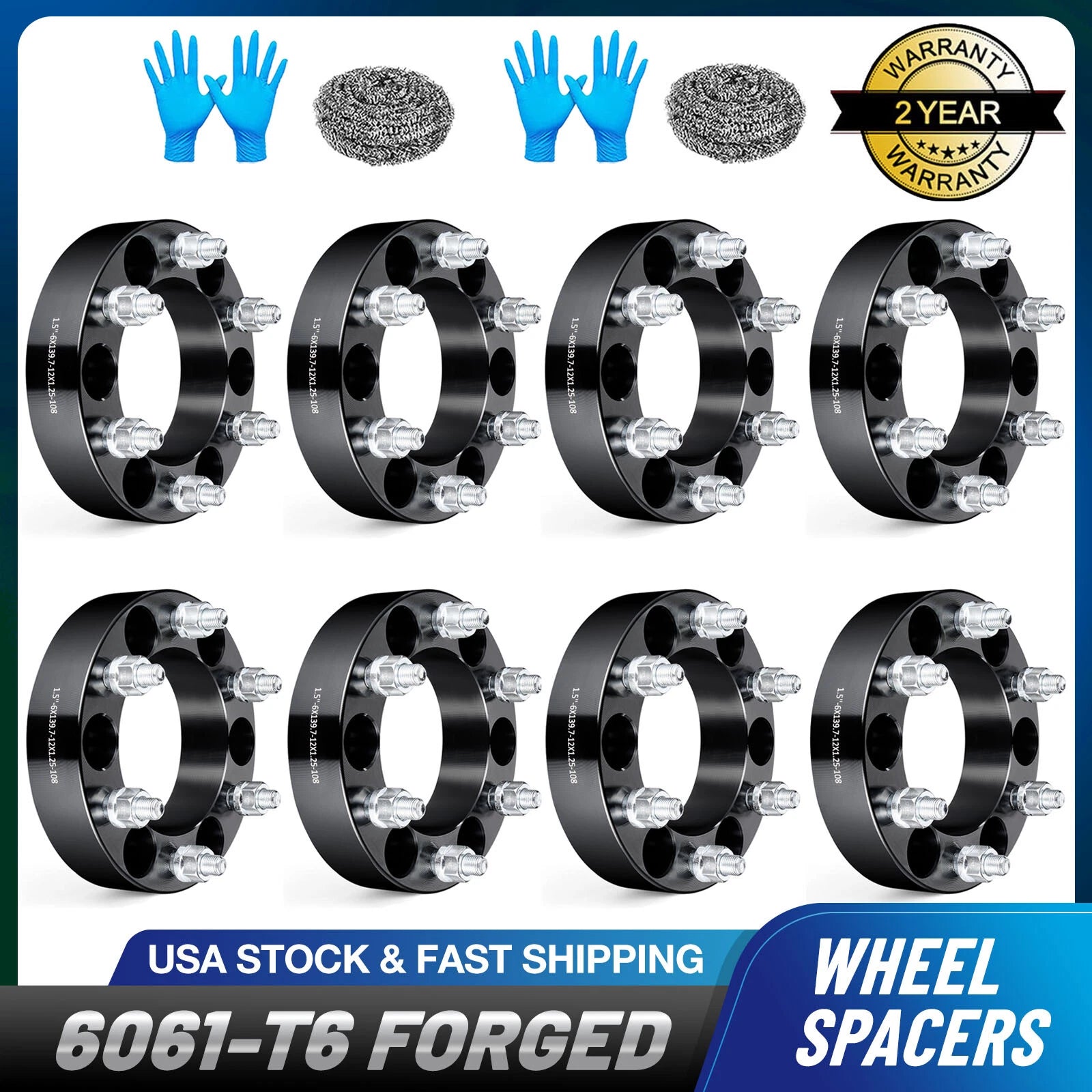 Set of 2 Wheel Spacers 1" for Infiniti QX56 Nissan Titan Armada (2004–2015)