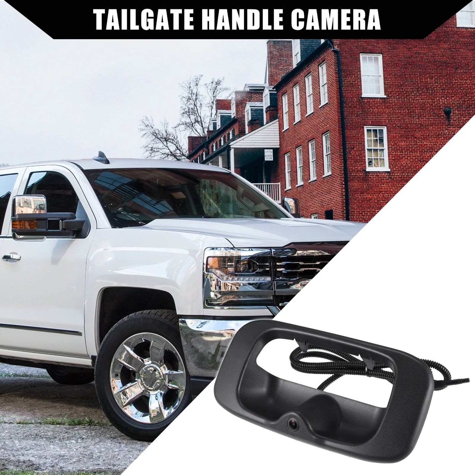Rear View Backup Camera Tailgate Handle Set for Chevy Silverado GMC Sierra (2014–2019)