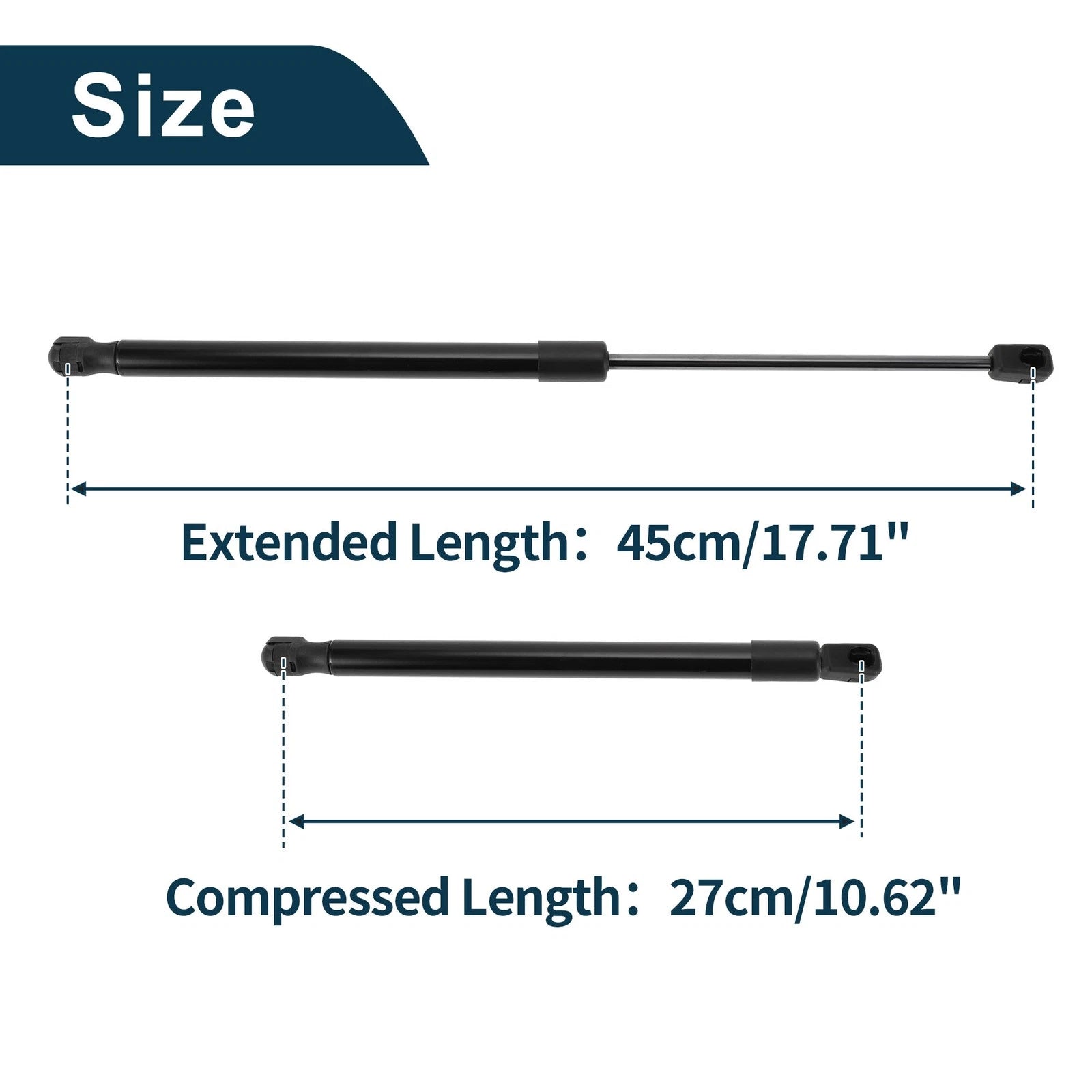 2X Front Hood Lift Supports Struts No. 5160343AA for Dodge Ram 1500 