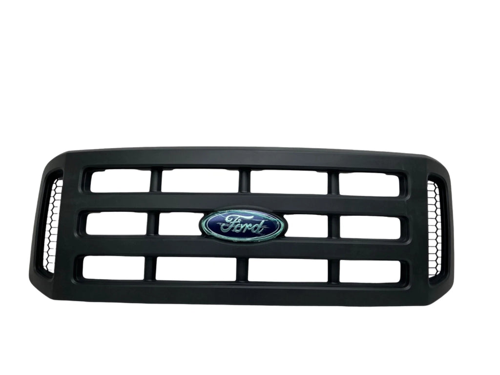 Front Grille for Ford F-250SD F-350SD (2005–2007) Black Plastic