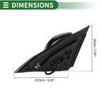 Right Side Door Mirror for Nissan Altima (2019–2023) Manual Folding Black