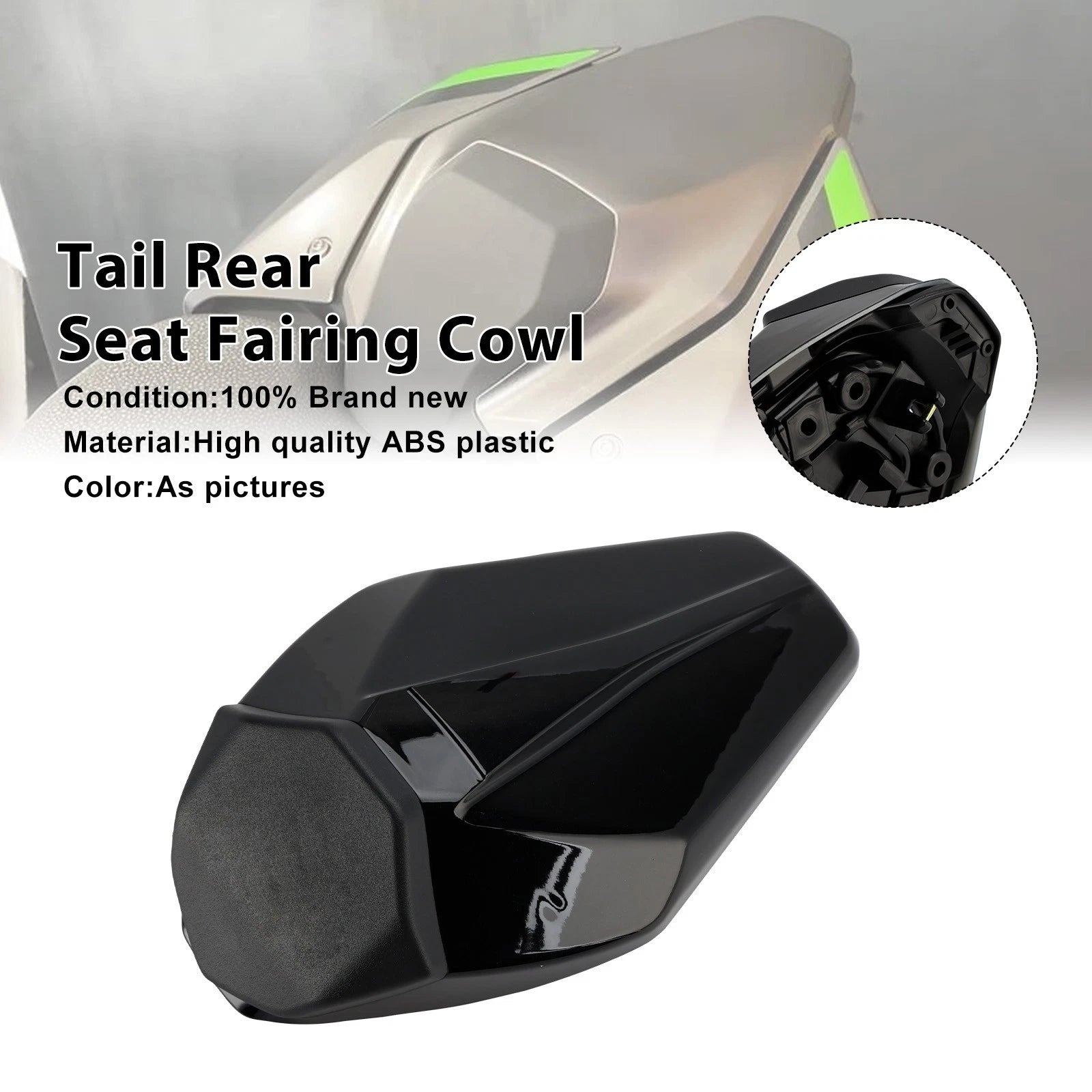 Tail Rear Seat Fairing Cowl for Kawasaki Z900 Z900SE (2025–2026) Black