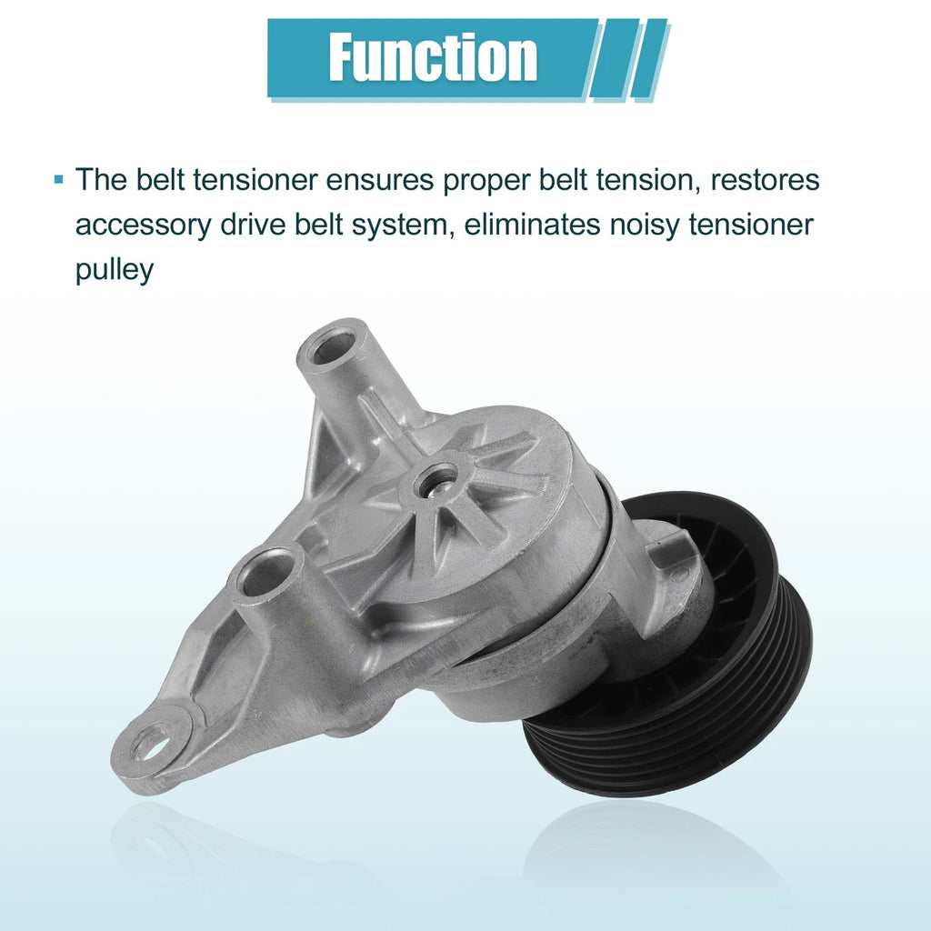 Set of 1 Drive Belt Tensioner Idler Pulley Assembly for Chevy Avalanche (2002–2013)