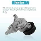 Set of 1 Drive Belt Tensioner Idler Pulley Assembly for Chevy Avalanche (2002–2013)